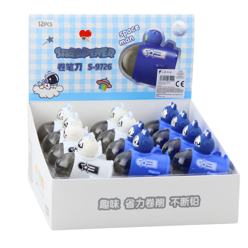 Ořezávátko vesmírná loď s kosmonautem pro tenké i tlusté tužky