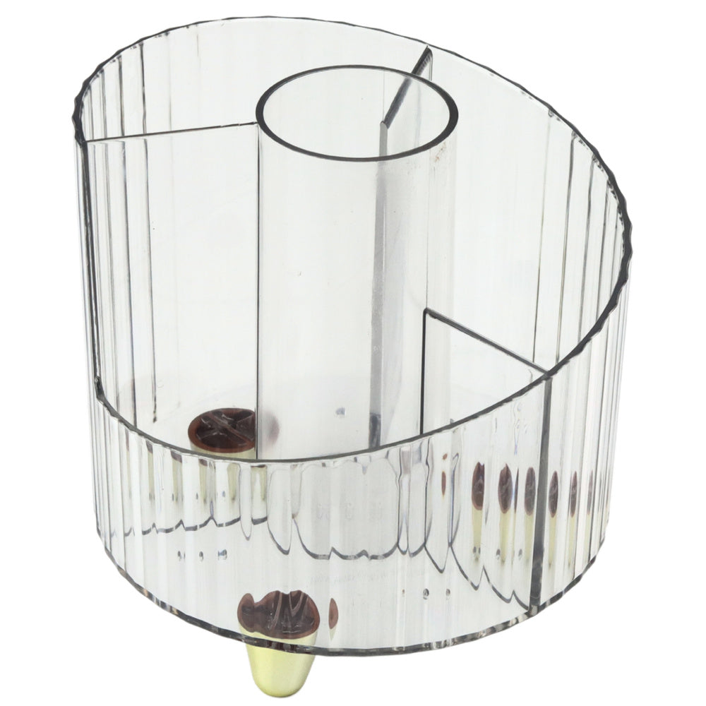 Organizer na školní potřeby průhledný bílý s přihrádkami