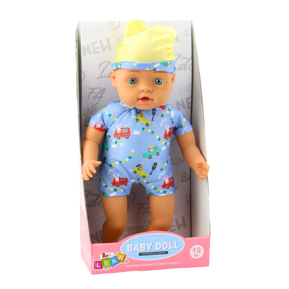 Panenka miminko modré oblečení – s čepičkou 31cm