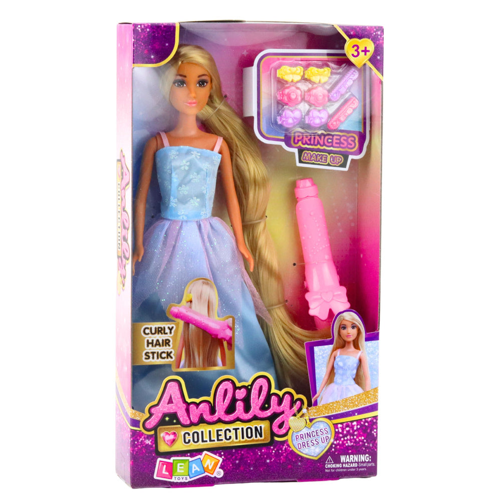 Panenka s dlouhými vlasy k úpravám – lokówka spinky | Anlily