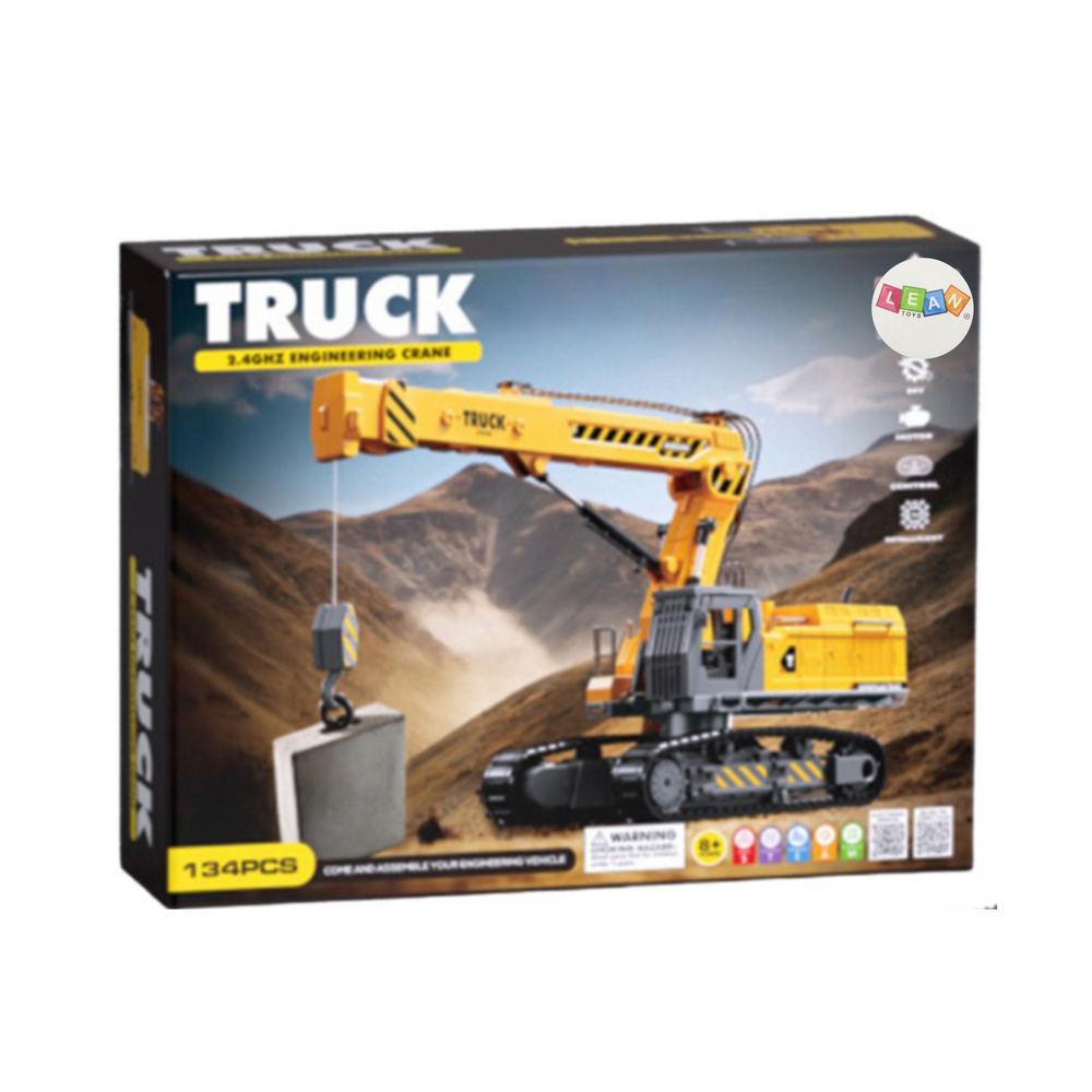 Pásový bagr na dálkové ovládání DIY stavebnice 133 dílů RC