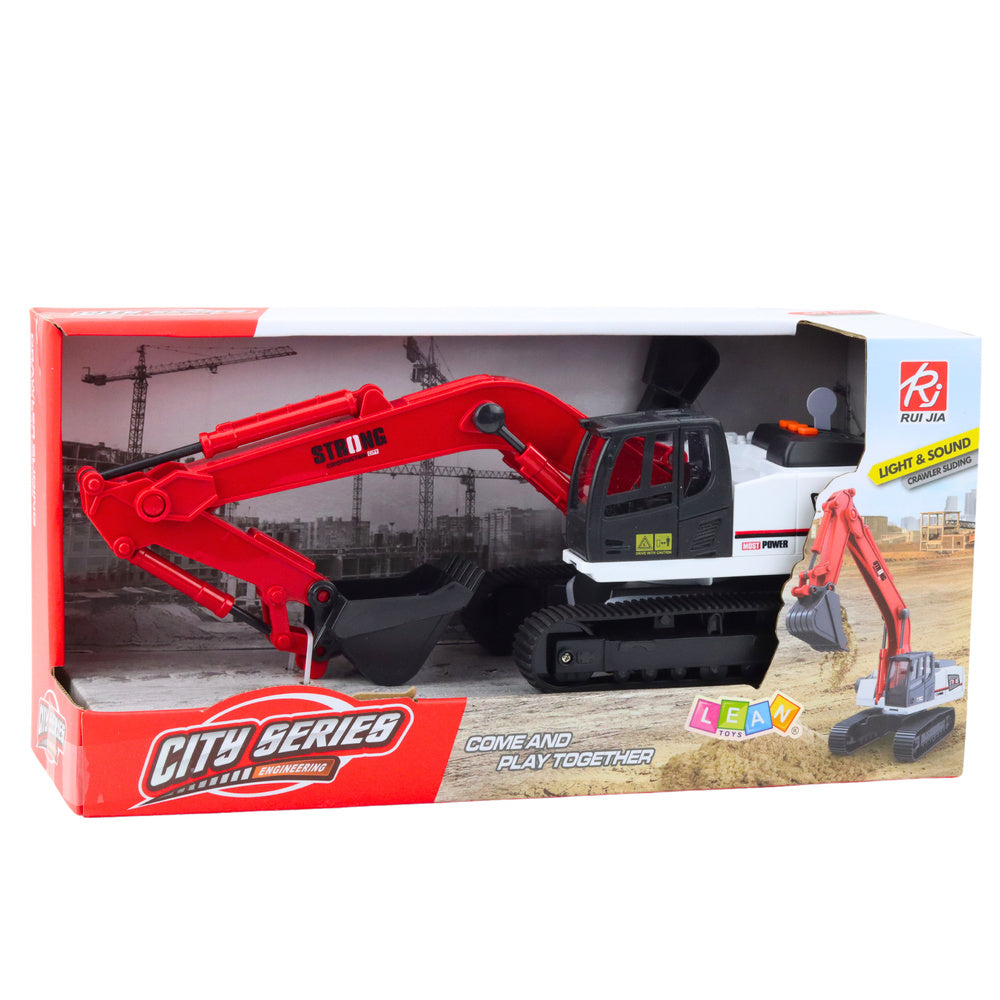 Pásový bagr s pohyblivou lžící a otočnou kabinou 360° 1:14