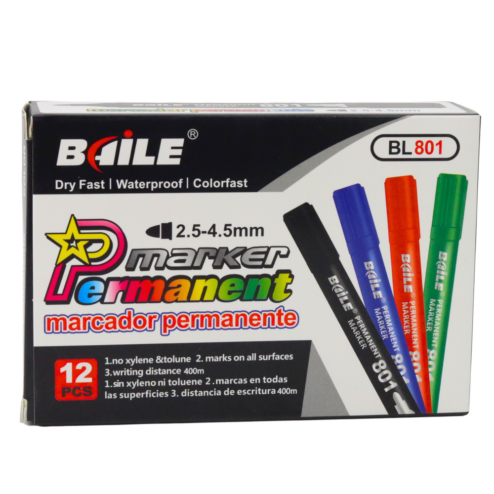 Permanentní marker vodoodporný – 2,5 4,5 mm modrý