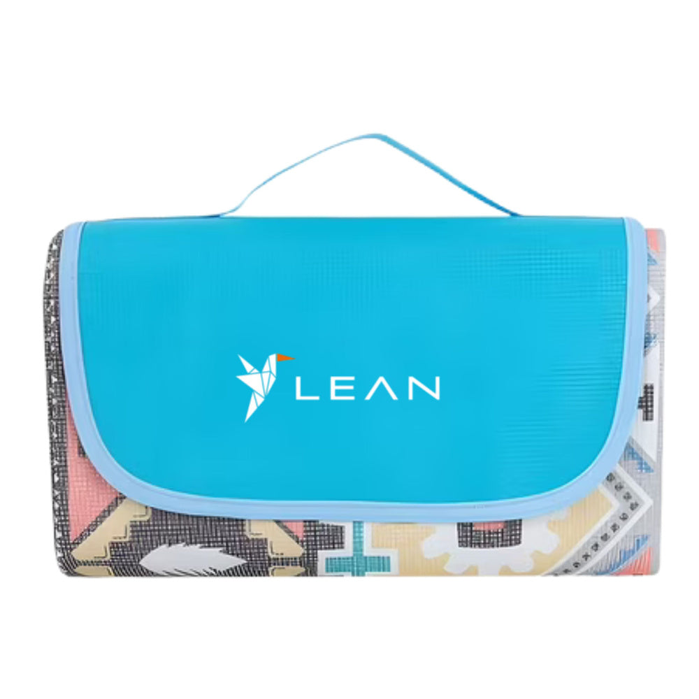 Piknikový koc skládací 200x200cm – s uchem vzory