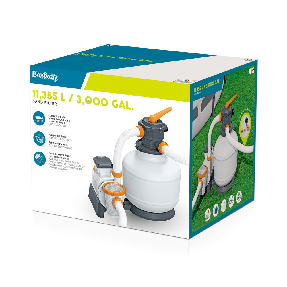 Pískový filtr na bazén 11355 L/h s časovačem – Bestway 58486