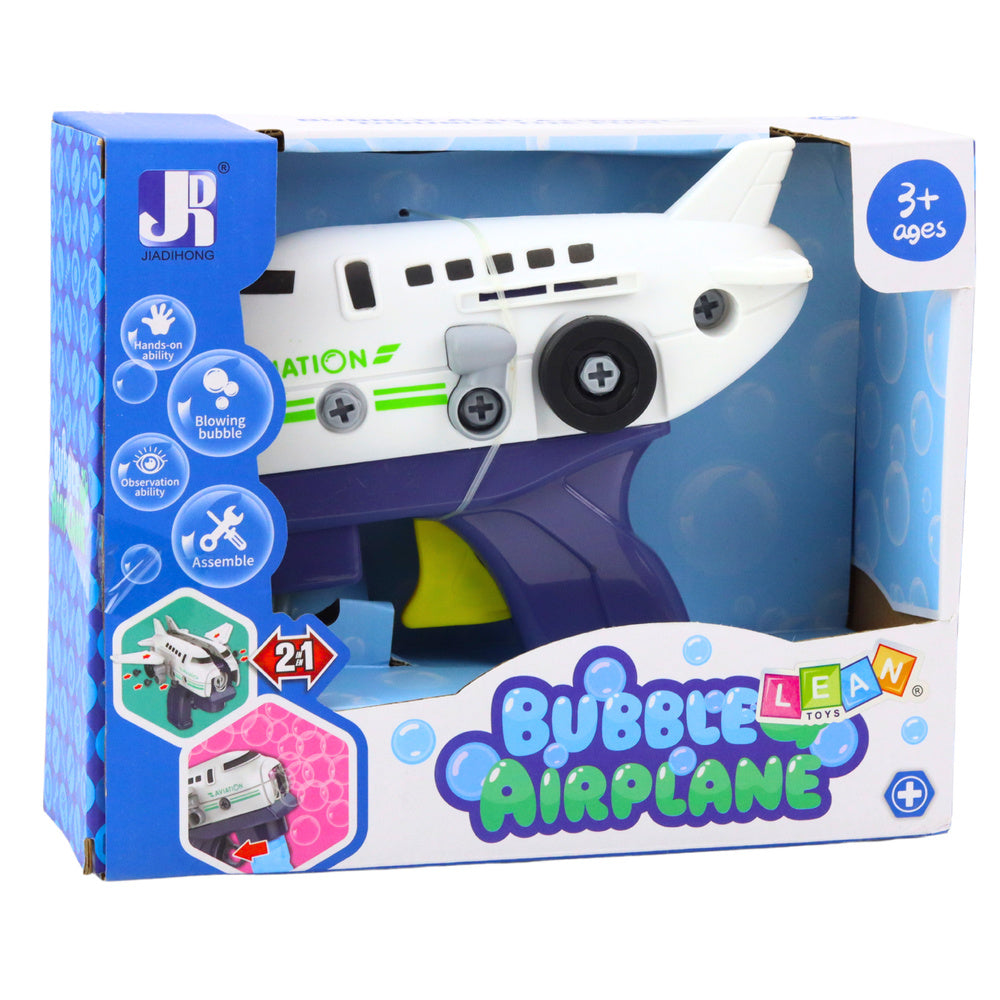 Pistole na mýdlové bubliny letadlo se šroubovákem 2v1