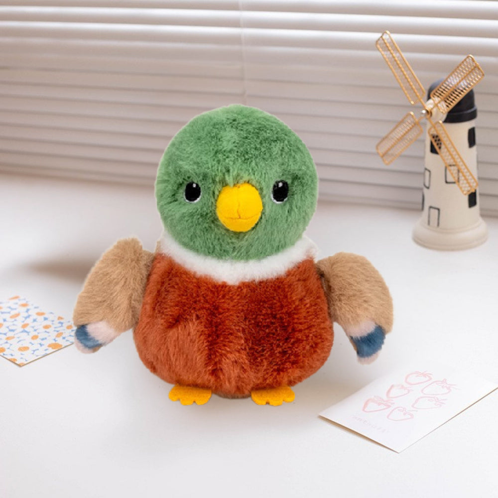 Plyšová kačenka přítulanka 12cm – s přívěskem vícebarevná