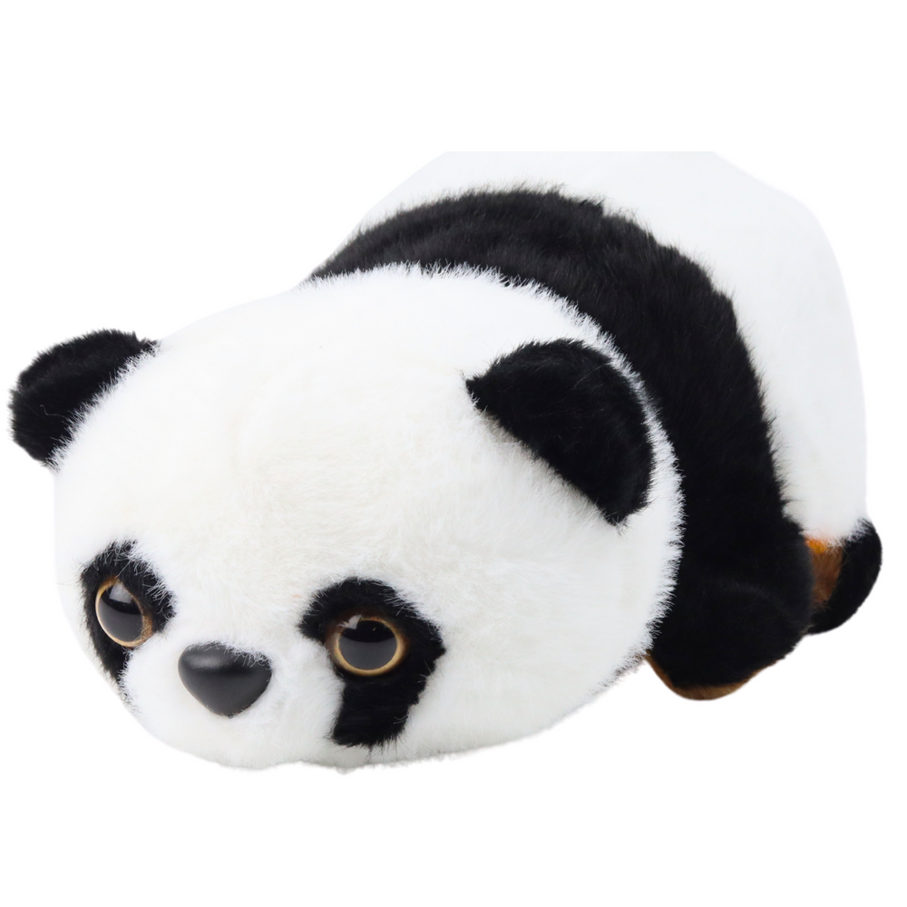 Plyšová panda 2v1 oboustranná – maskotka 22cm | červená