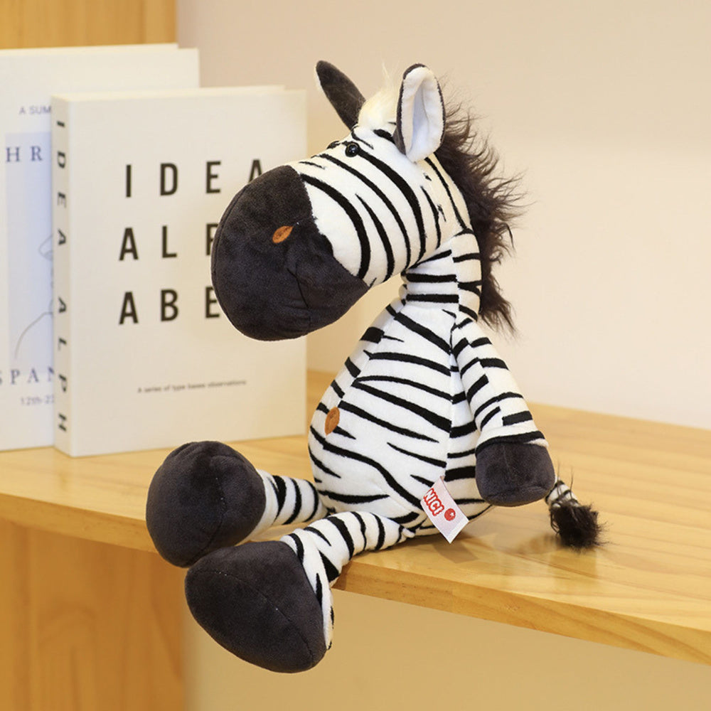 Plyšová zebra mazlíček – bielo čierna 25cm | hračka