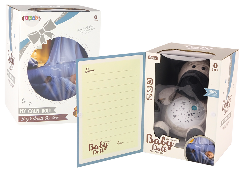 Plyšový medvídek na uspávání – se světly a zvuky | den/noc