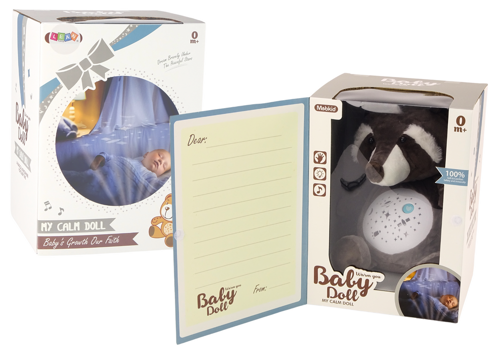 Plyšový medvídek na uspávání – se světly a zvuky | den/noc