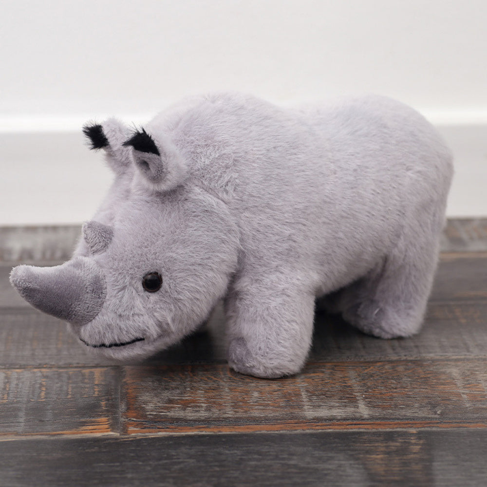 Plyšový nosorožec přítulanka 30 cm – šedý plyšák