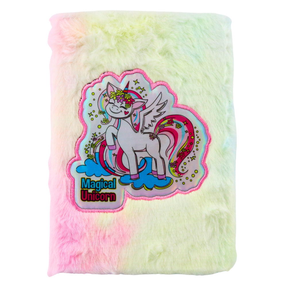 Plyšový sešit s jednorožcem A5 linkovaný s měkkou okładkou