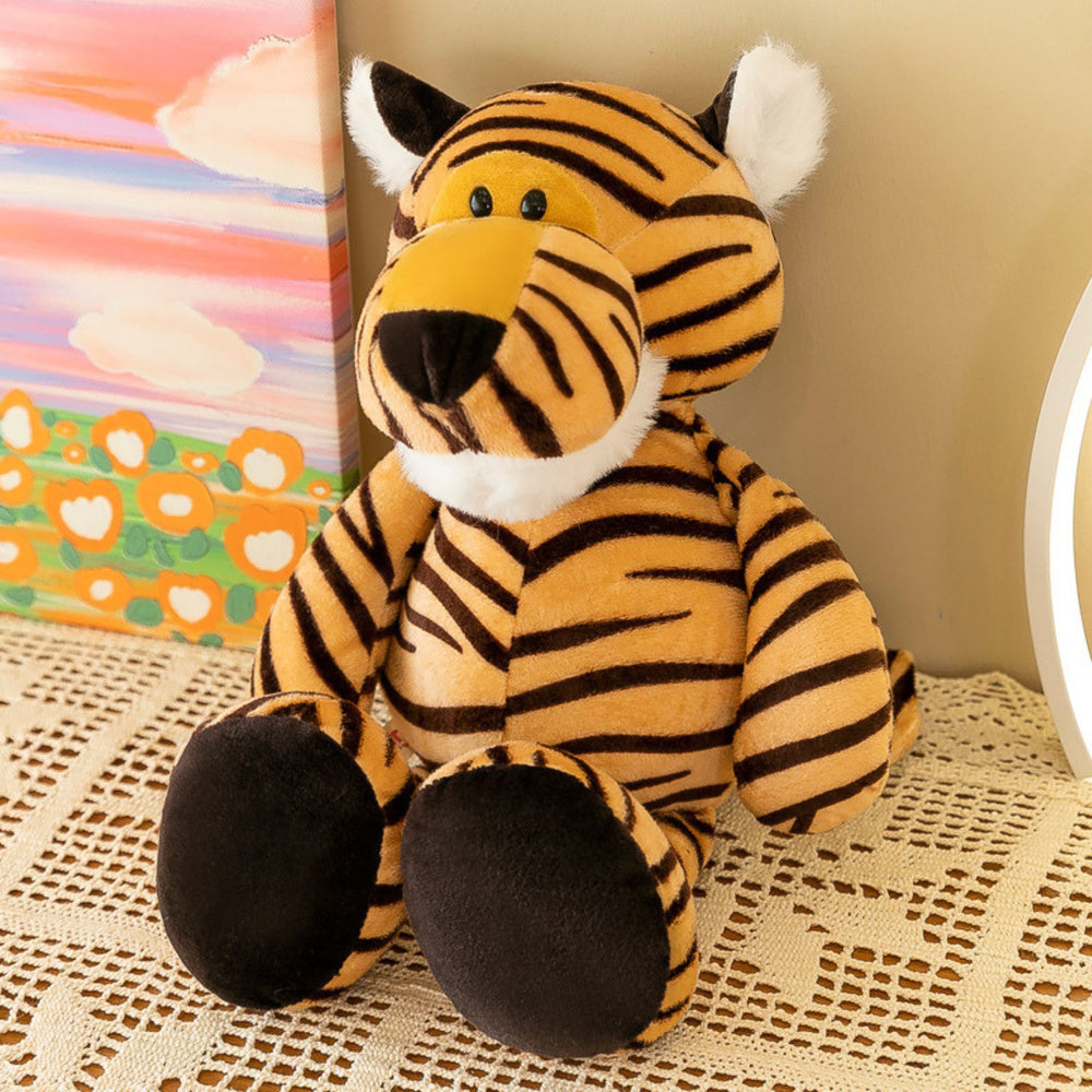 Plyšový tygr přítulka – oranžový s černými pruhy 23cm