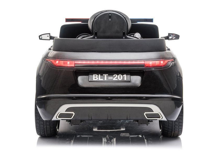 Policejní auto na akumulator BLT 201 s pilotem černé