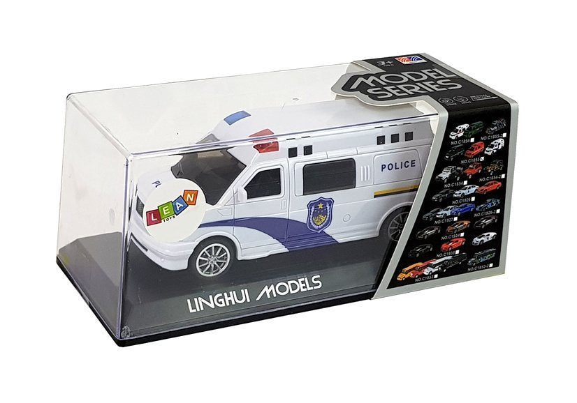 Policejní auto s natahováním světly a zvuky