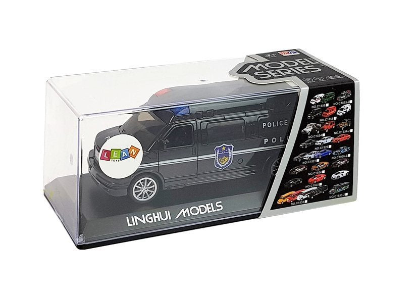 Policejní auto s natahováním světly a zvuky