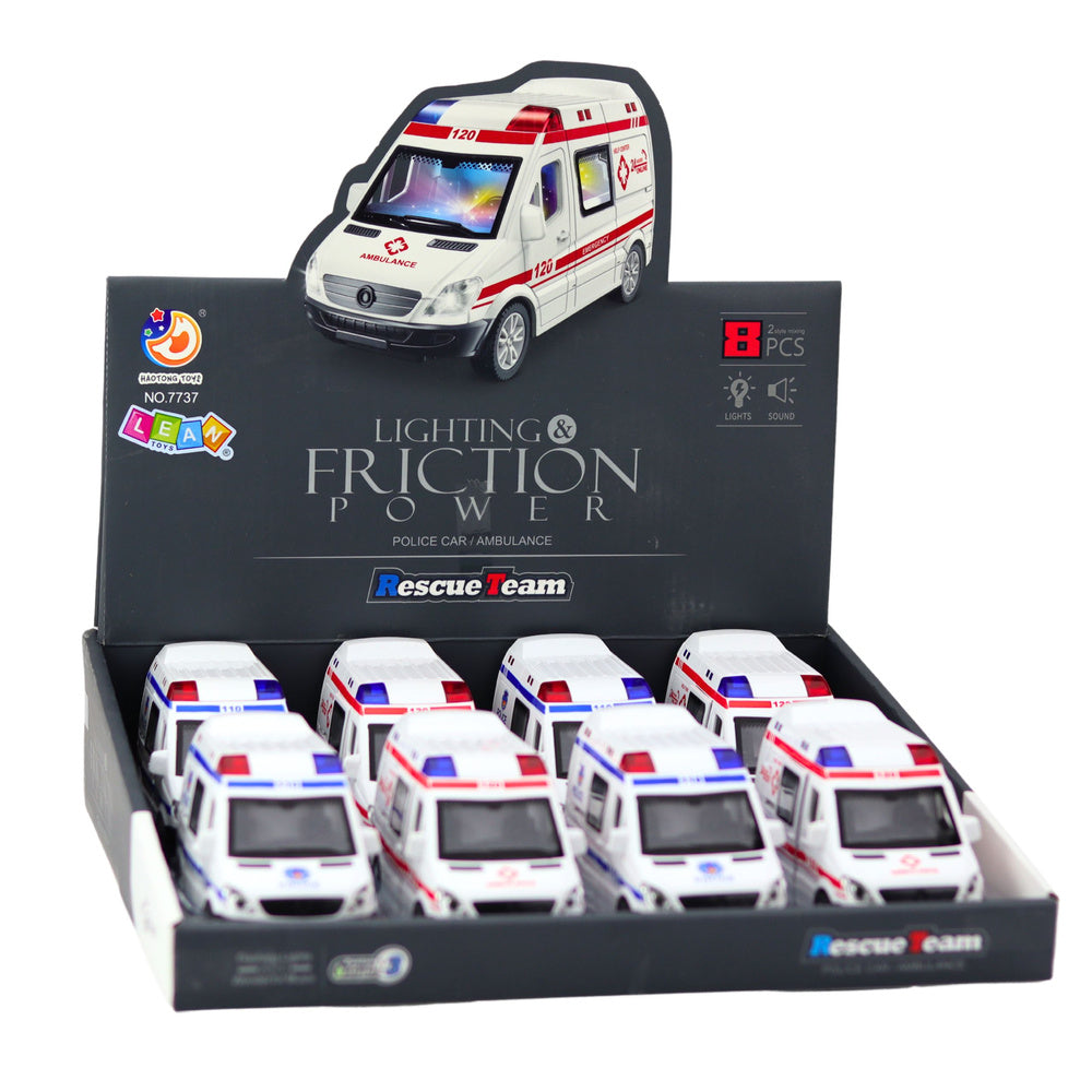 Policejní vůz sanitka – s otvíracími dveřmi světly zvuky