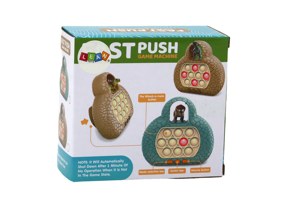 Pop It dinosaurus konzole – 4 herní režimy | zelená