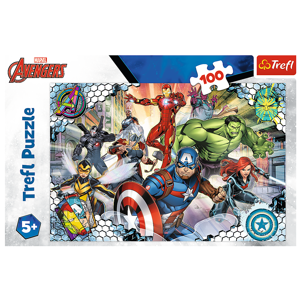 Puzzle 100 dílků Avengers – Disney Marvel 41x27,5 cm