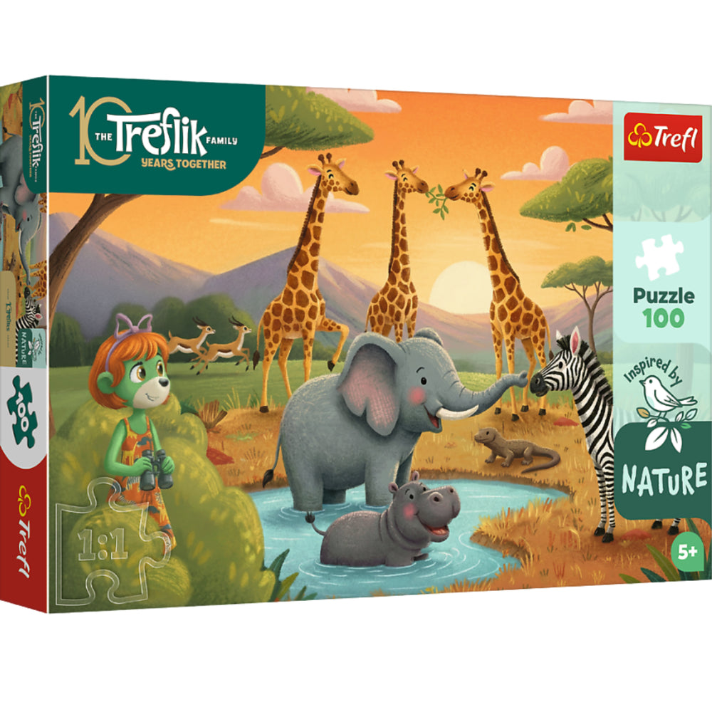 Puzzle 100 dílků Veselá parta Treflíci – Trefl