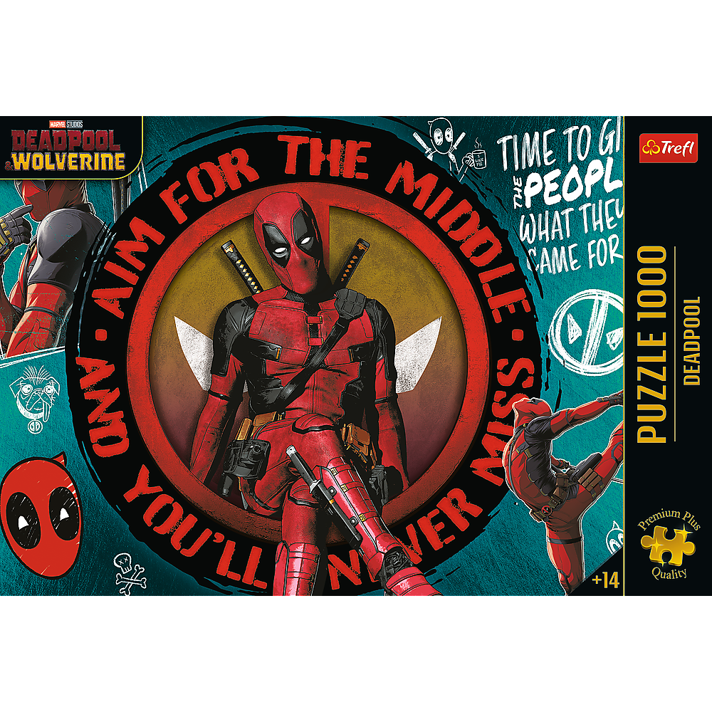 Puzzle 1000 dílků Deadpool – Premium Plus | Trefl