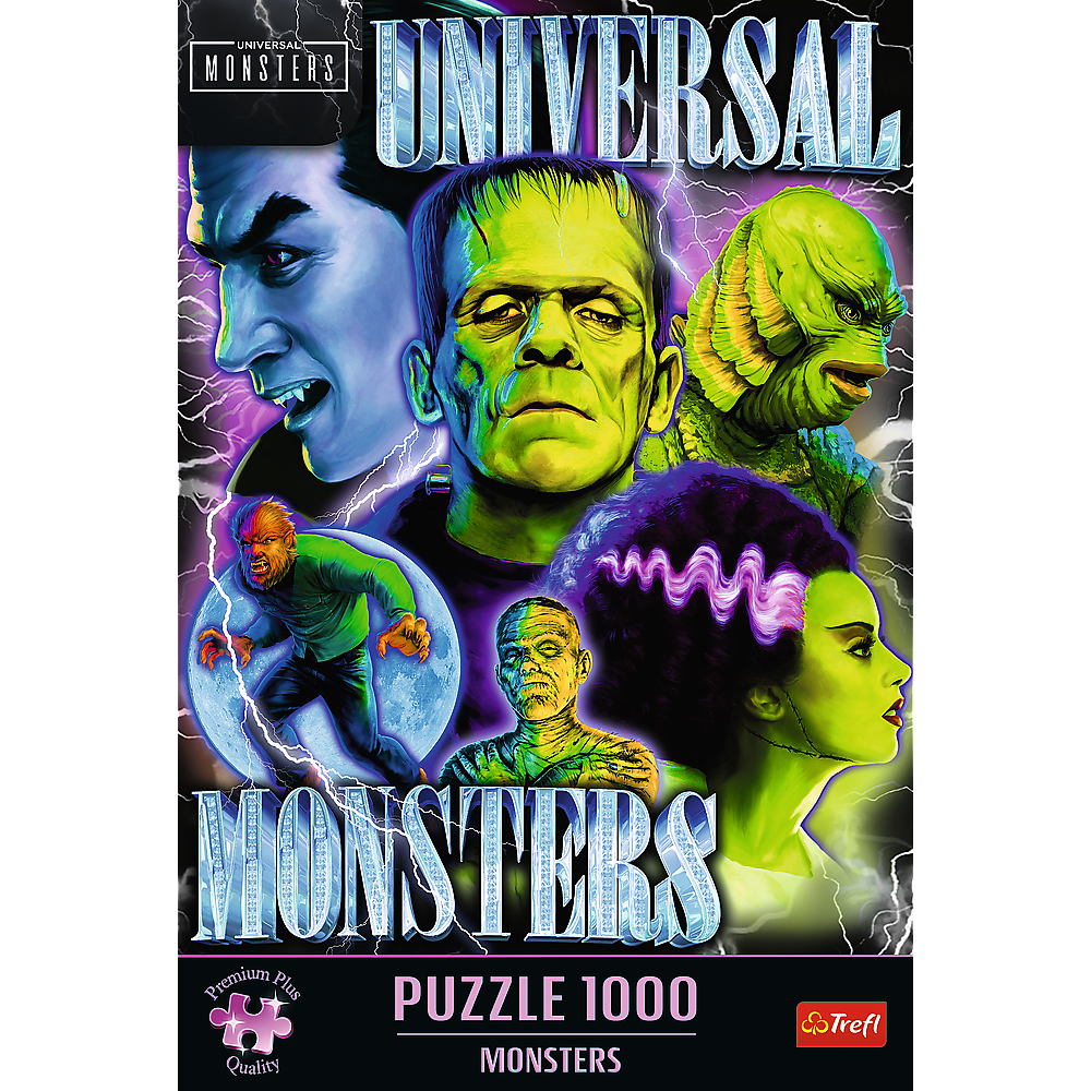 Puzzle 1000 dílků Kultovní monstra Premium Plus – Trefl
