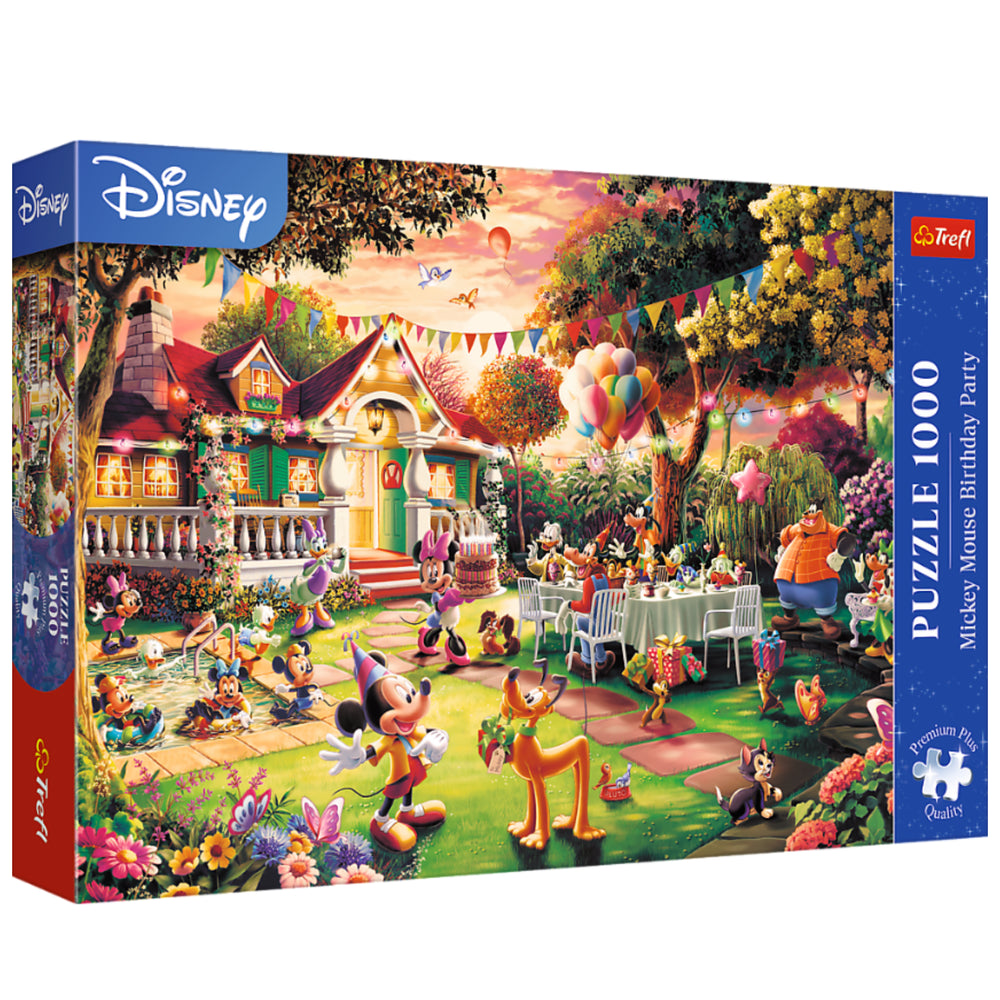 Puzzle 1000 dílků Mickey Mouse narozeninová oslava – Trefl