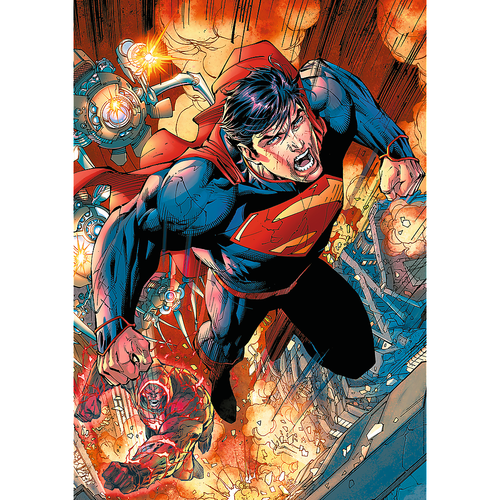 Puzzle 1000 dílků Superman v akci – Trefl 10936