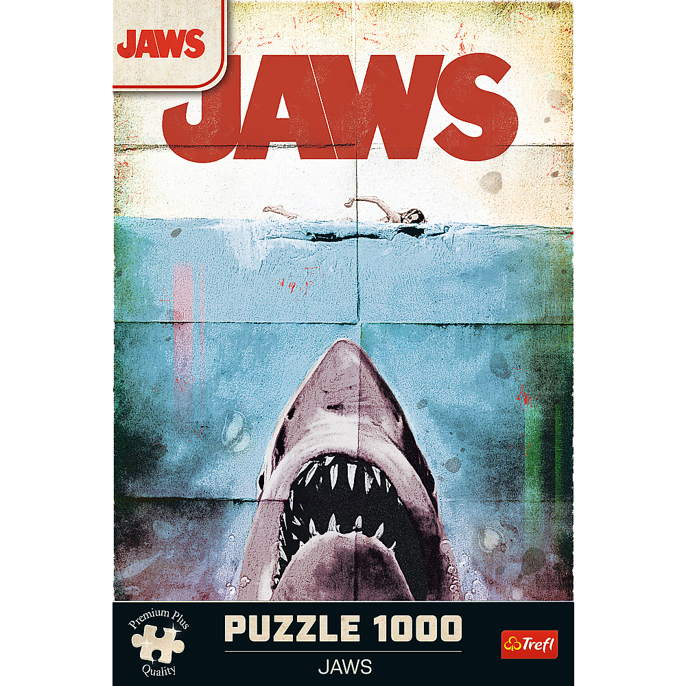 Puzzle 1000 dílků Žralok kultový filmový plakát – Jaws