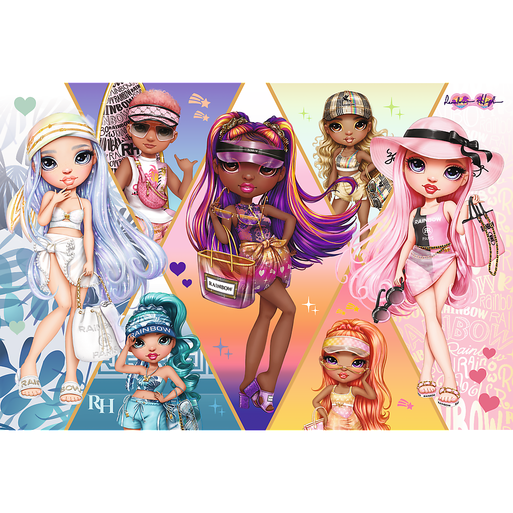 Puzzle 160 dílků Veselé kamarádky – Rainbow High Trefl