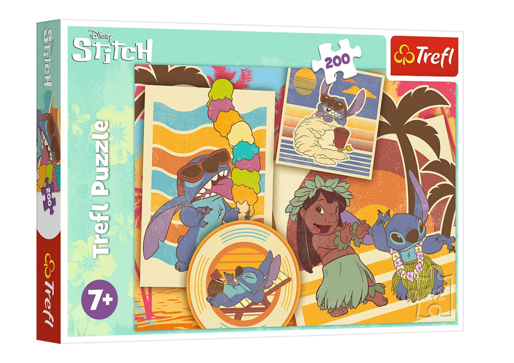 Puzzle 200 dílků Hudební svět Lilo a Stitch – Disney Trefl