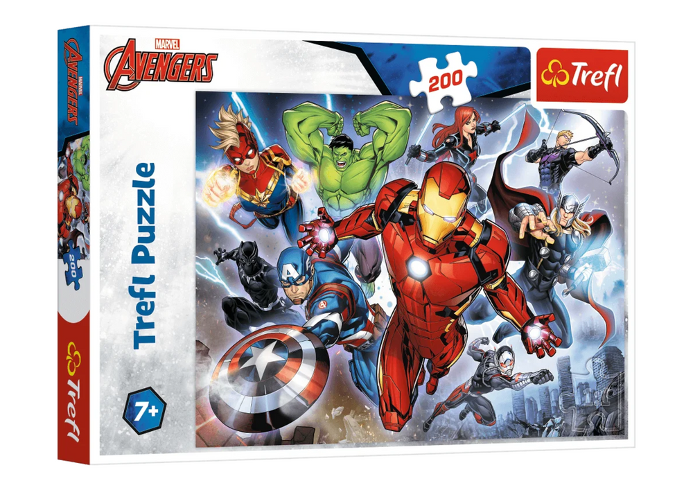 Puzzle 200 dílků Stateční Avengers – Disney Marvel Trefl