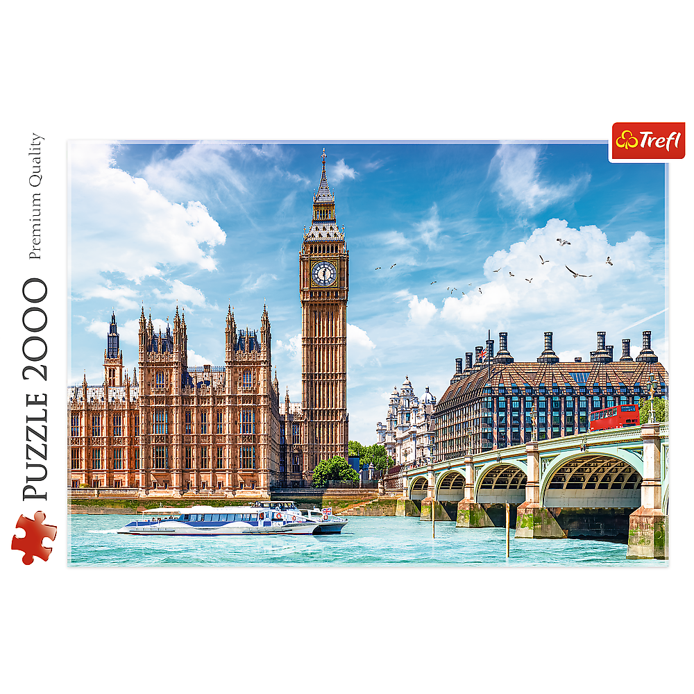 Puzzle 2000 dílků Big Ben Londýn rozměr 96x68 cm – Trefl