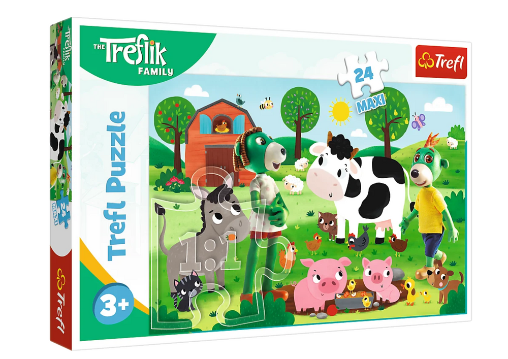 Puzzle 24 maxi dílků Treflíci na venkově – Trefl