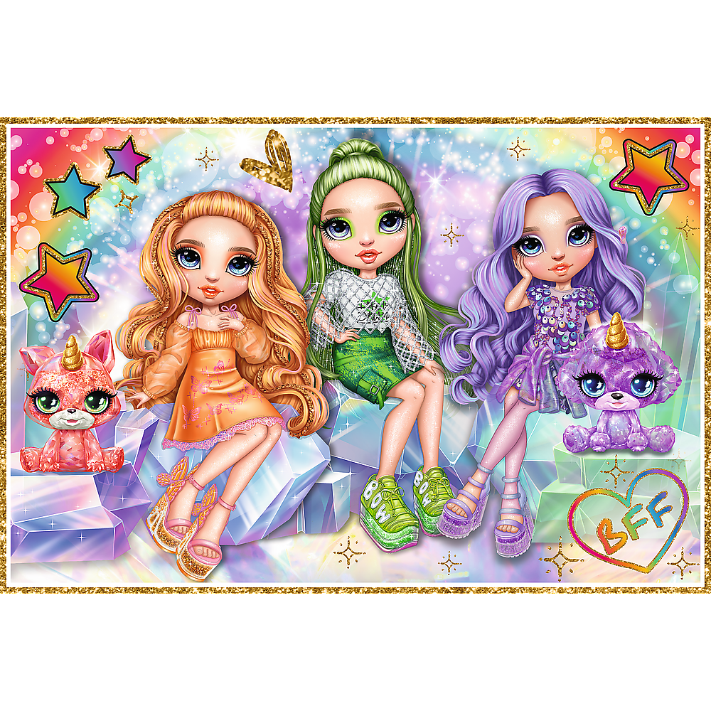 Puzzle 2x200 dílků duhové panenky – Rainbow High Trefl