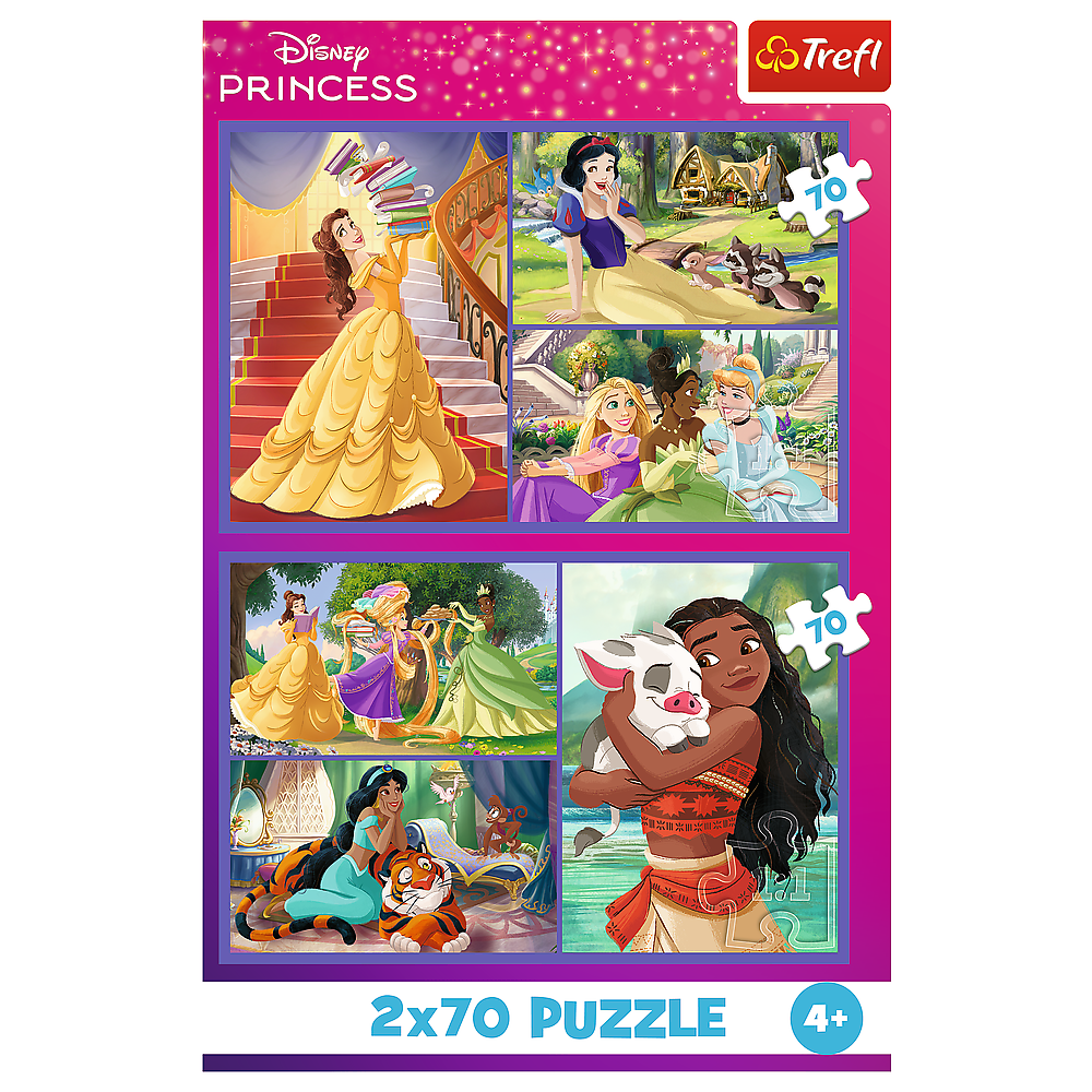 Puzzle 2x70 dílků pohádkové princezny – Disney Princess