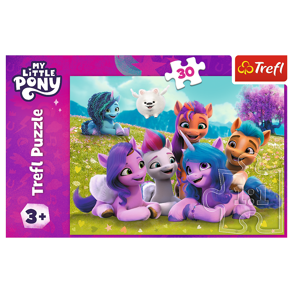 Puzzle 30 dílků Přátelské poníky – My Little Pony Trefl