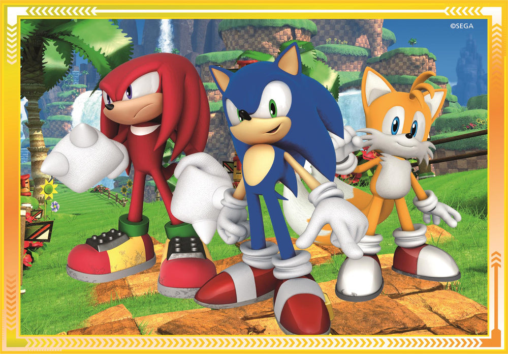 Puzzle 4v1 Super Color Sonic pro děti od 6 let – Clementoni