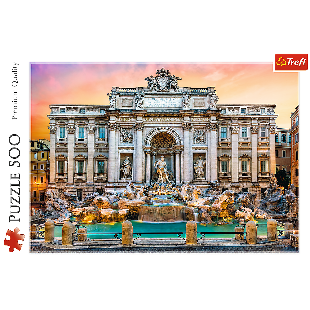 Puzzle 500 dílků Fontána di Trevi Řím – Trefl 37292