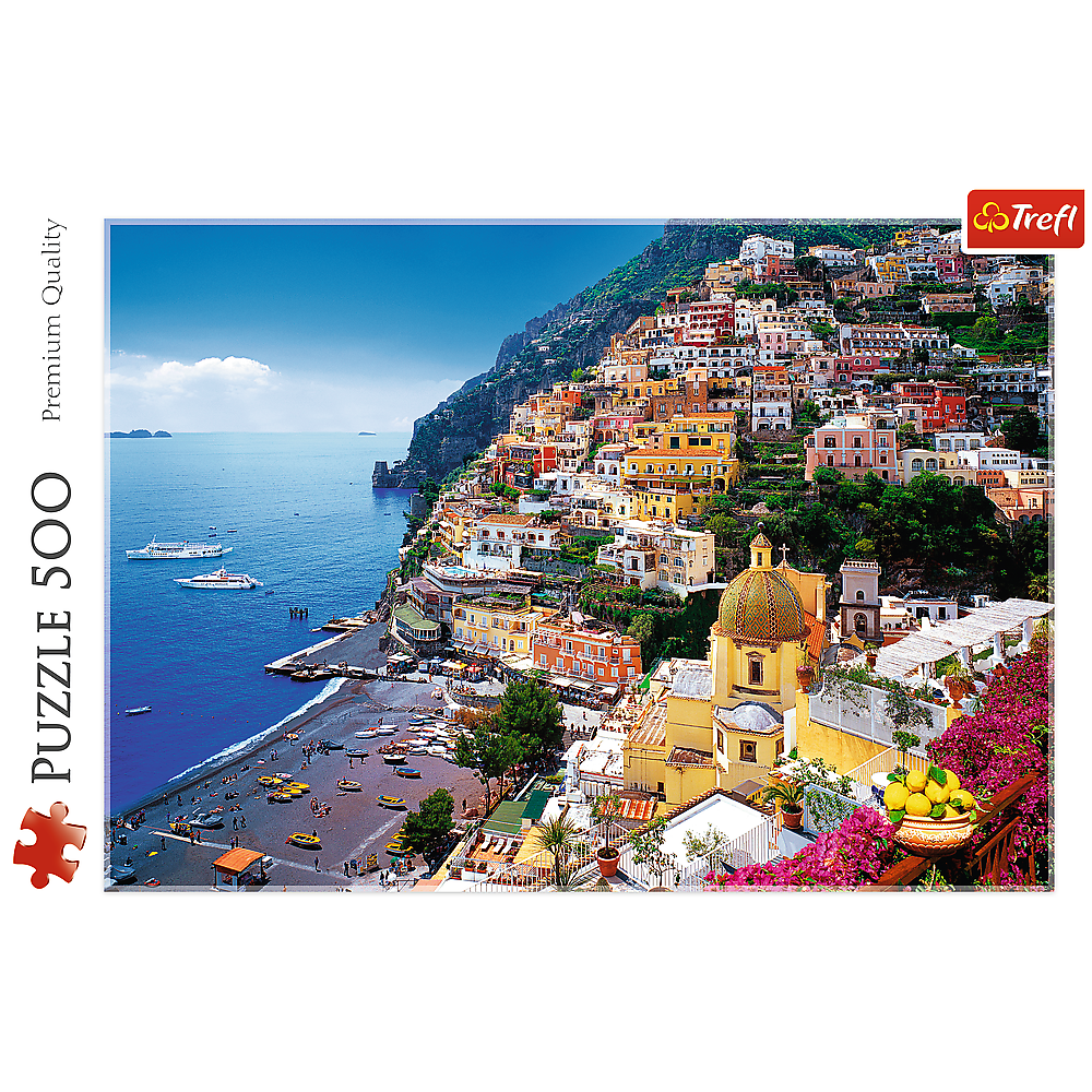 Puzzle 500 dílků Positano pobřeží Amalfi Itálie – Trefl