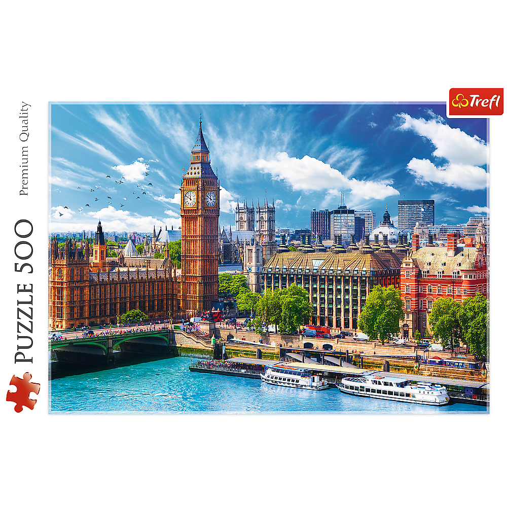 Puzzle 500 dílků Slunečný Londýn – Trefl 37329