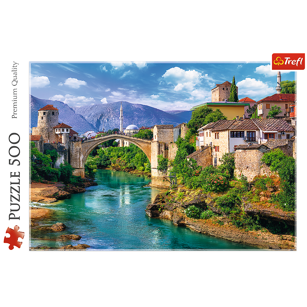 Puzzle 500 dílků Starý most v Mostaru Bosna a Hercegovina – Trefl