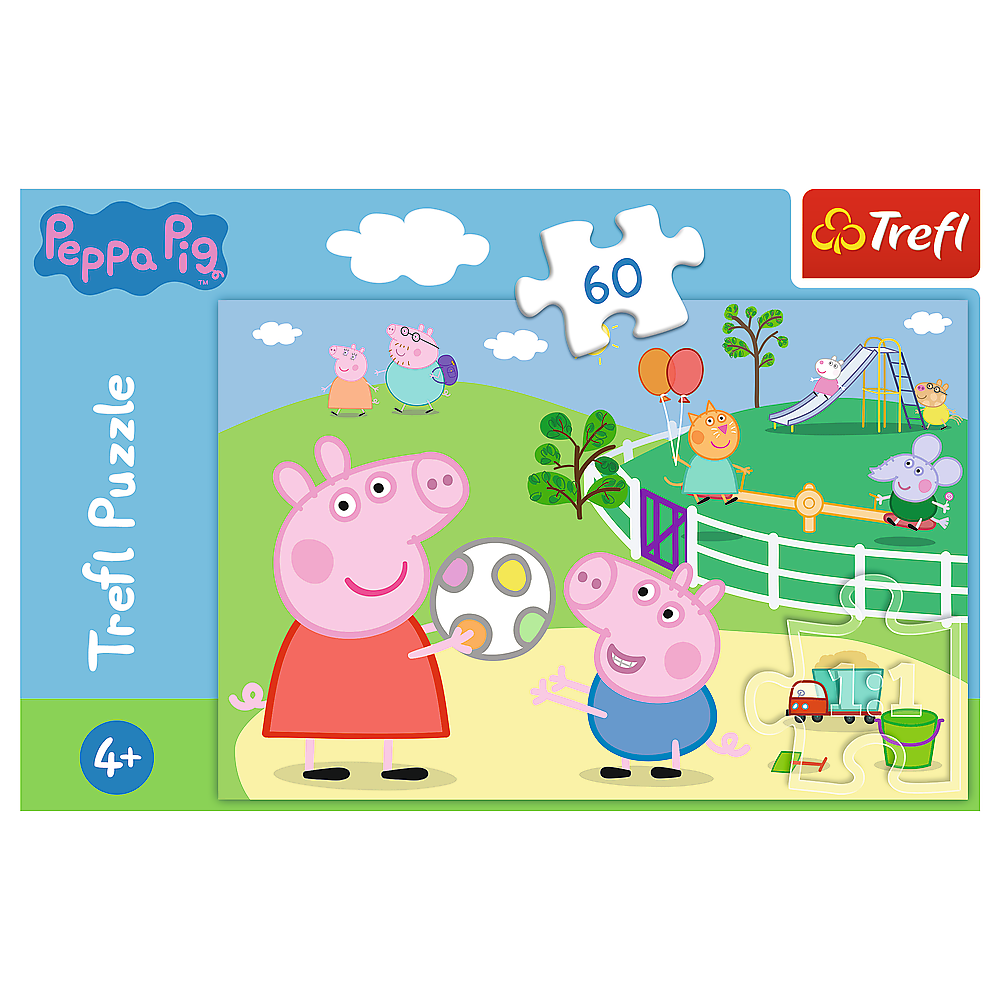 Puzzle 60 dílků Zábava s přáteli – Peppa Pig