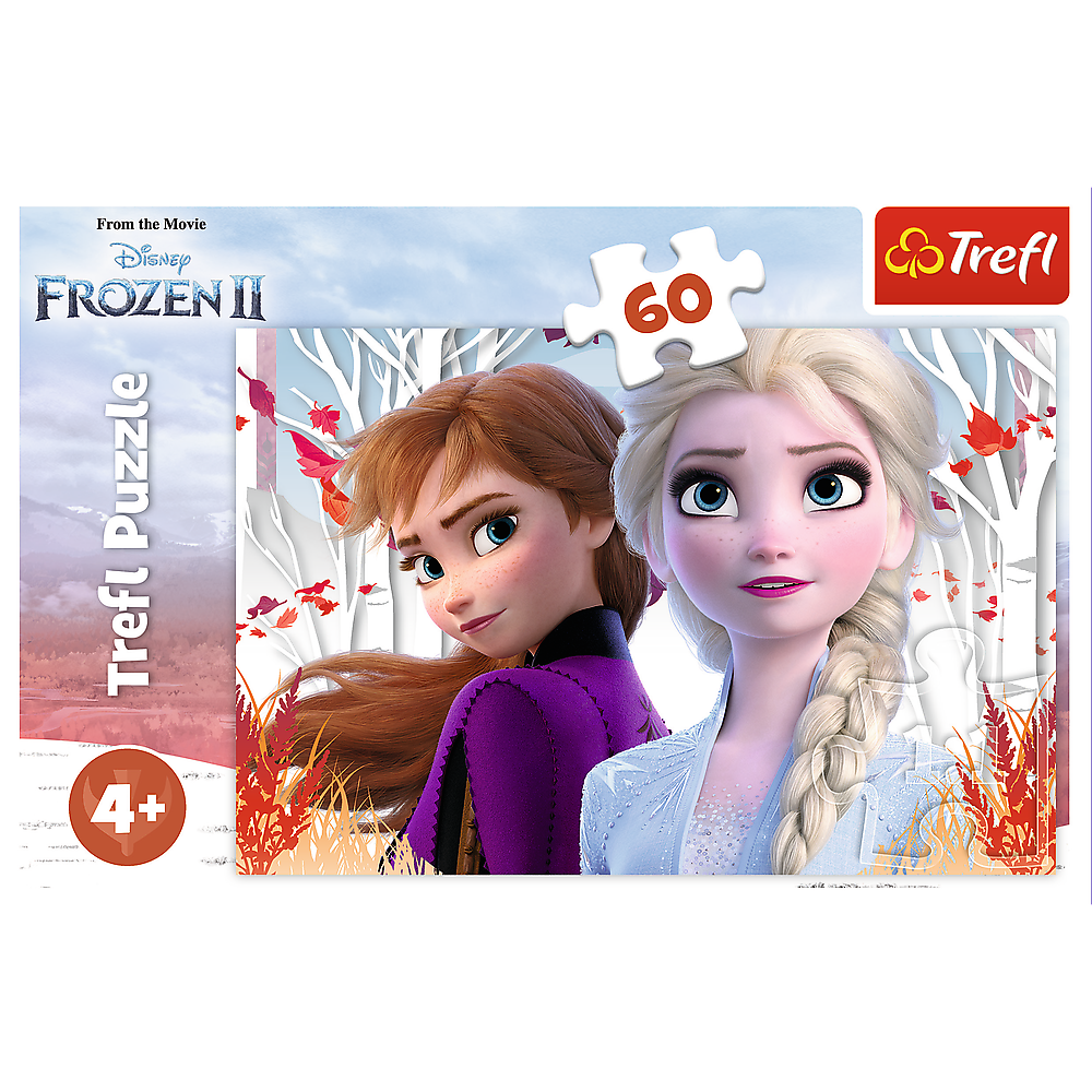 Puzzle Magický svět Anny a Elsy 60 dílků – Trefl