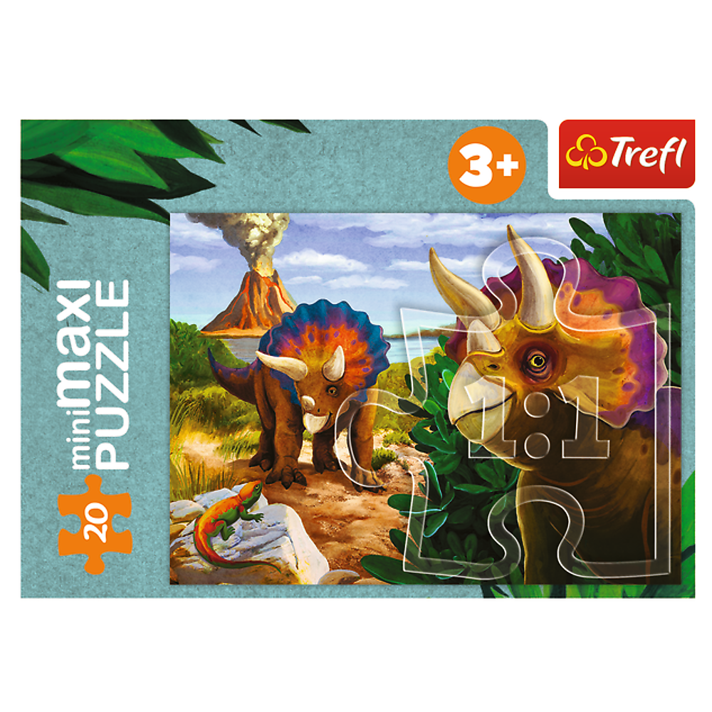Puzzle miniMaxi Poznej svět dinosaurů – Trefl 56036