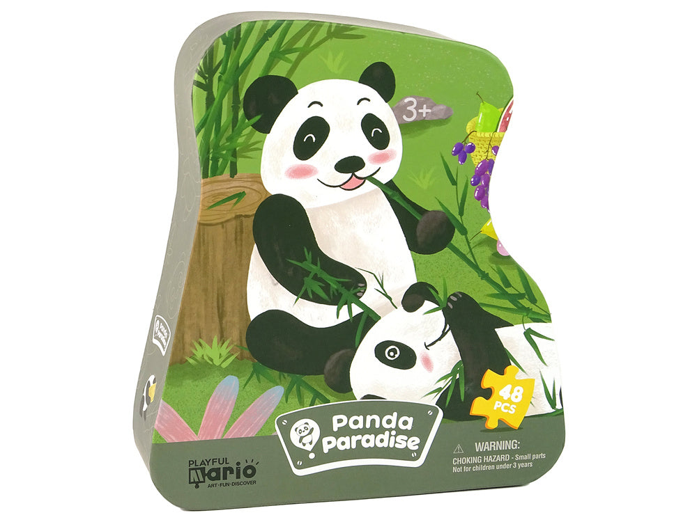 Puzzle panda v bambusovém lese 48 dílků 50x34 cm