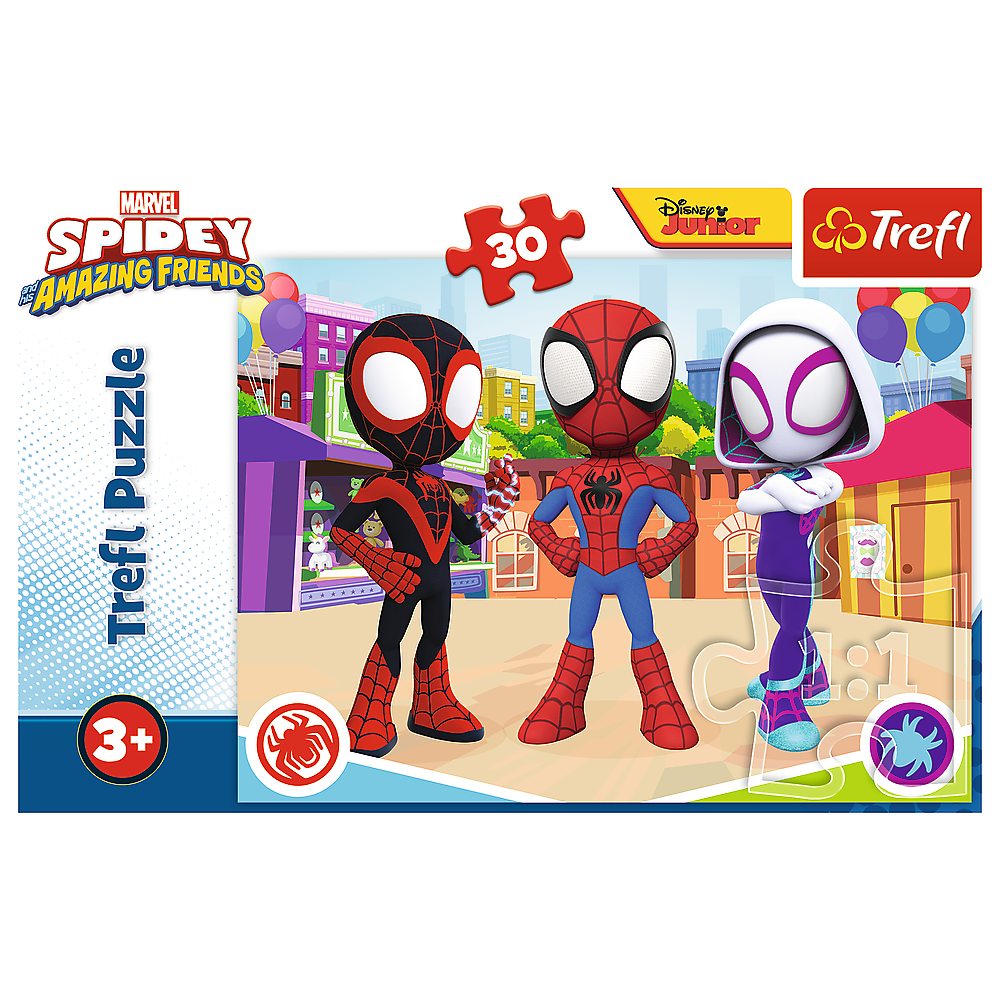 Puzzle Spider Man 30 dílků – Dobrodružství s přáteli | Trefl