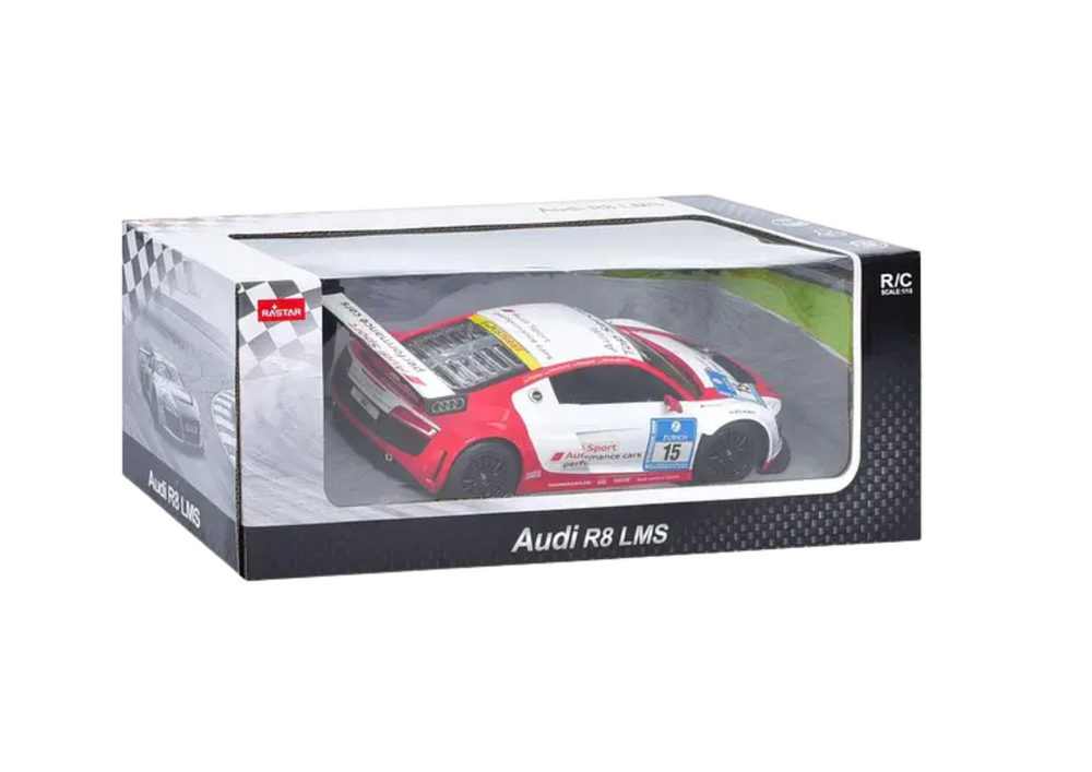 RC auto 1:24 na dálkové ovládání sportovní AUDI R8 LMS bílé