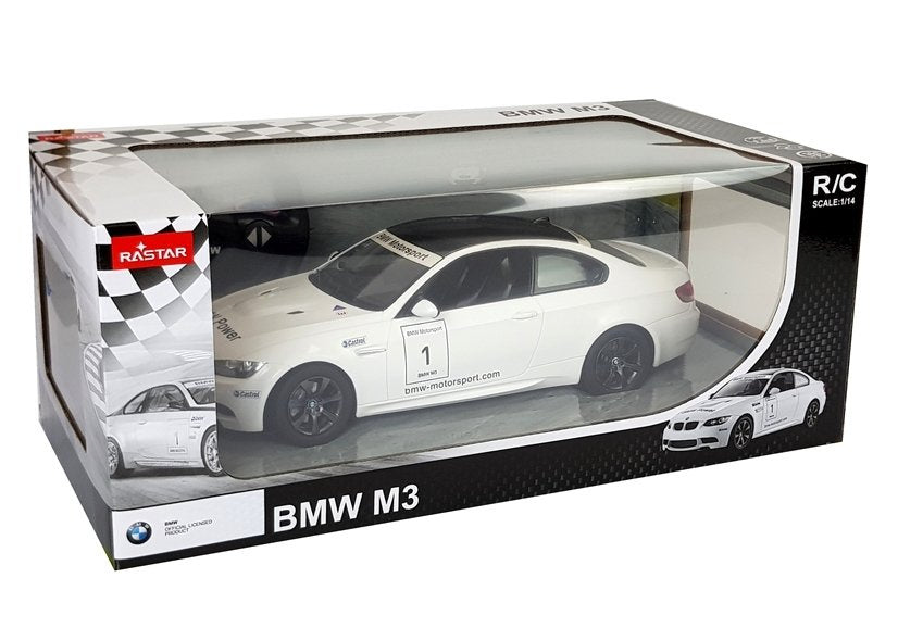RC auto BMW M3 na dálkové ovládání 1:14 se světly bílé – Rastar